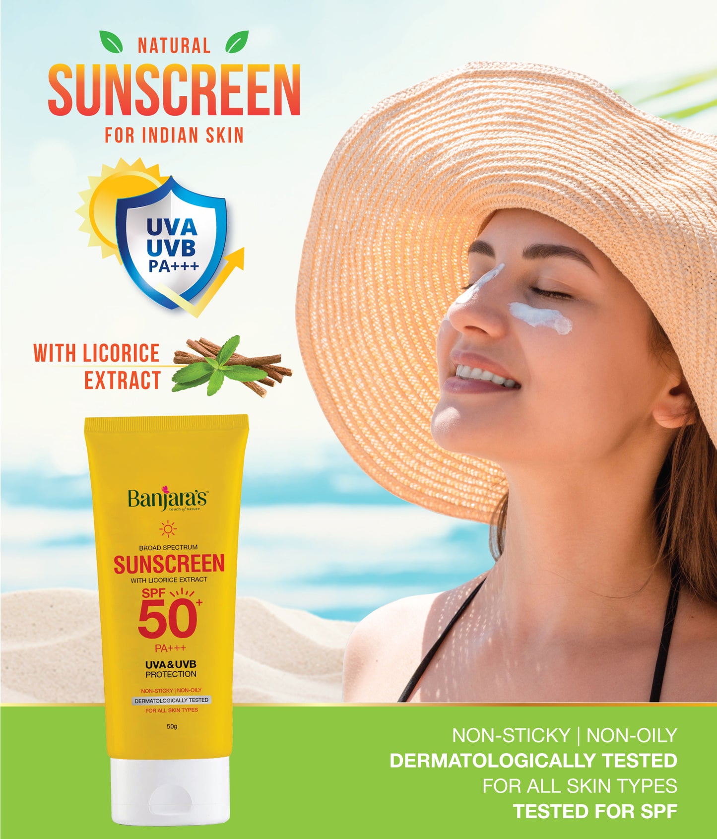 Banjara’s Sunscreen - SPF 50 - 50g