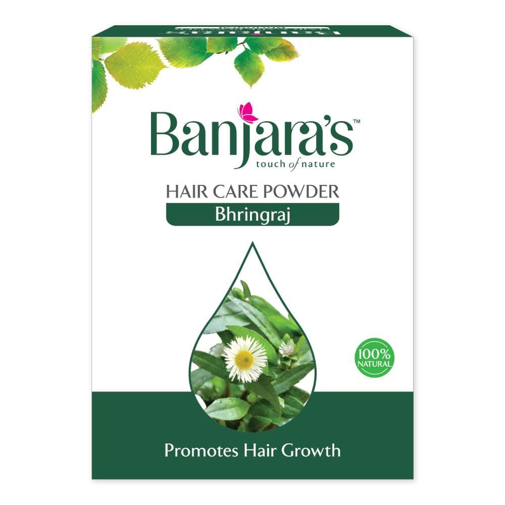 banjaras bhringraj powder for hair growth and darkened hair