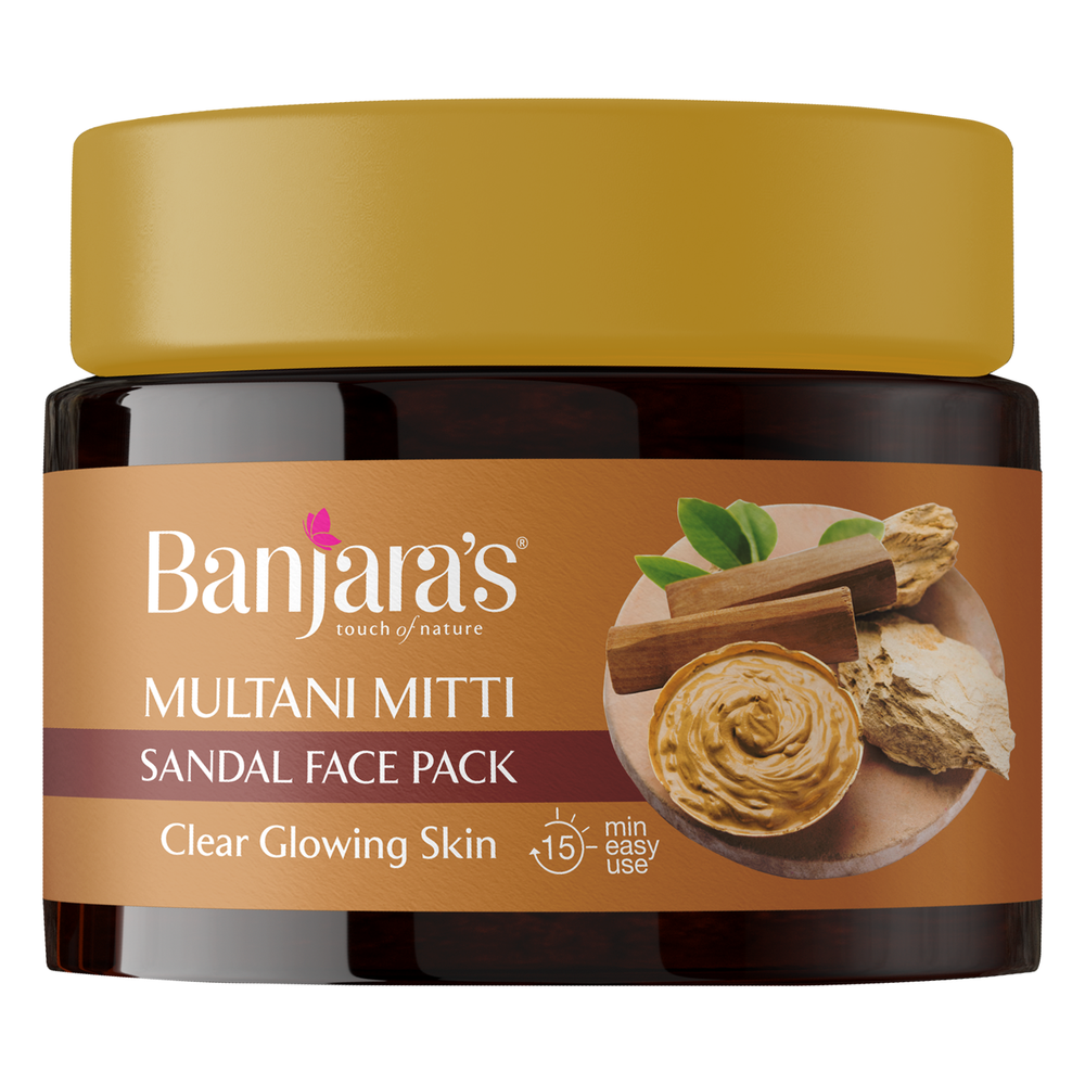 Banjara's Multani Mitti Sandal Face Pack - 100g