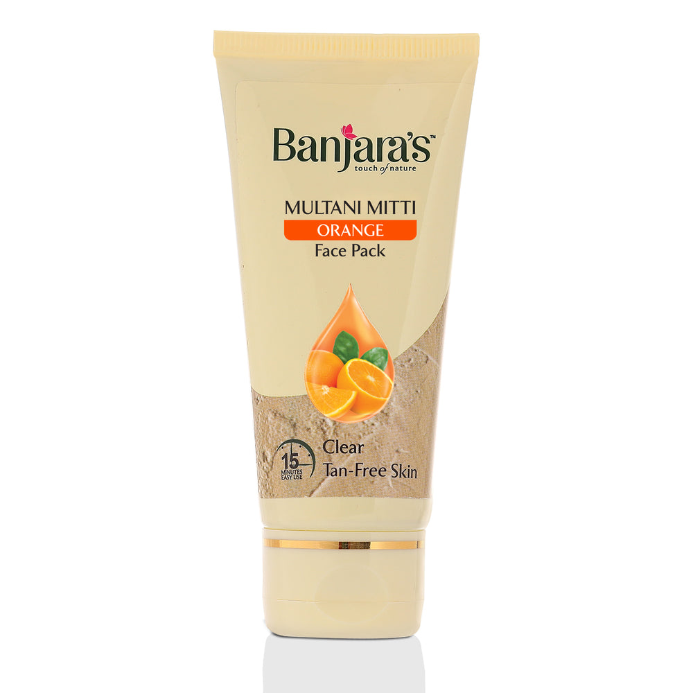 Banjara's Multani Mitti + Orange Face Pack - 50g (Tube)