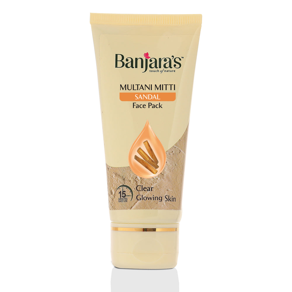 Banjara's Multani Mitti + Sandal Face Pack - 50g (Tube)