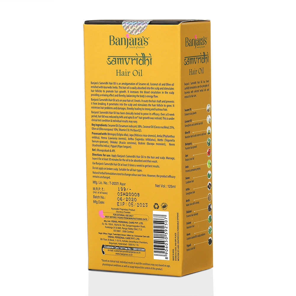 
                  
                    Banjara's Samvridhi Hair Oil - 125ml
                  
                