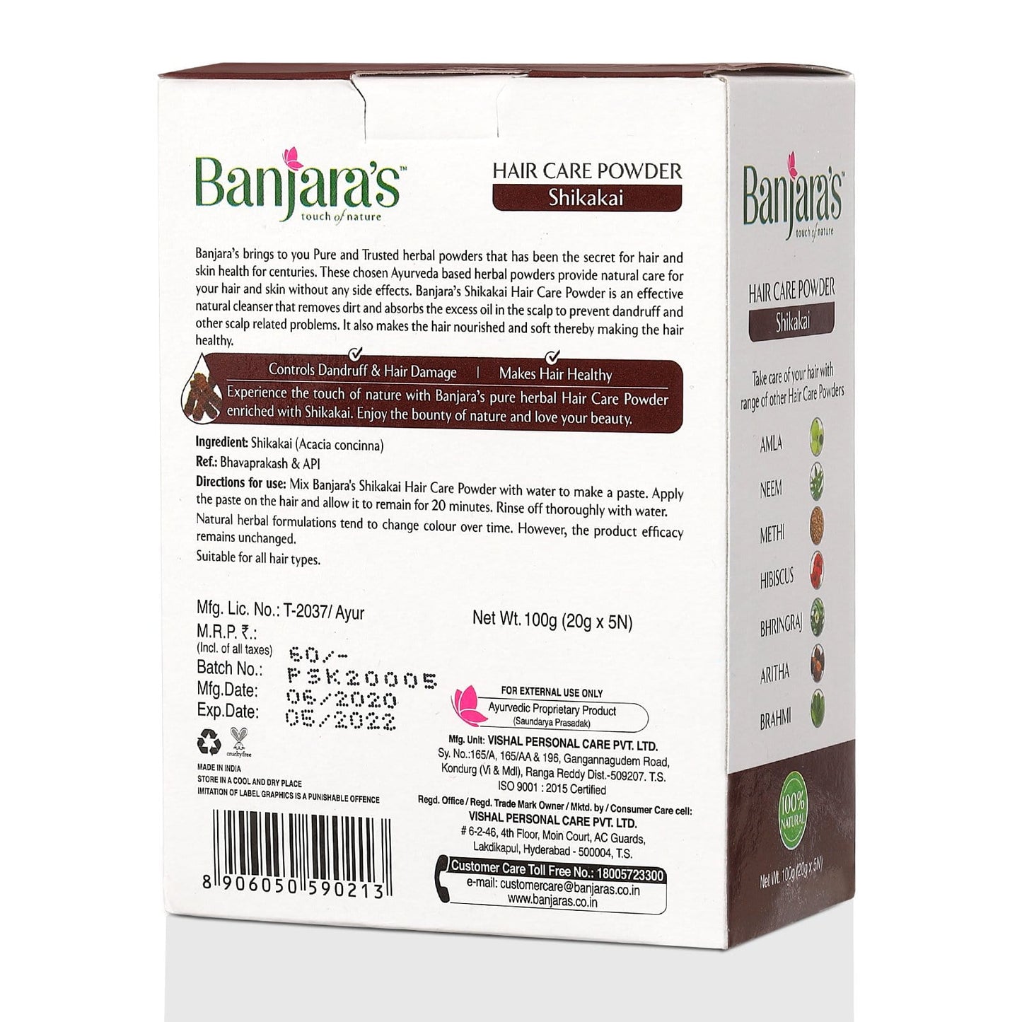 
                  
                    Banjara's Shikakai Hair Care Powder - 100g (5*20g)
                  
                