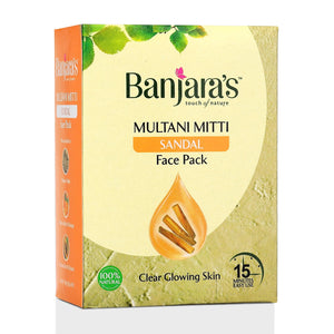 
                  
                    Load image into Gallery viewer, Banjara&amp;#39;s Multani Mitti + Sandal Face Pack Powder - 100g (5*20g)
                  
                