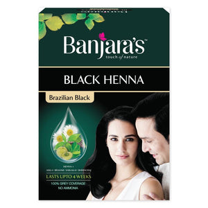 
                  
                    Load image into Gallery viewer, Banjara&amp;#39;s black henna for grey hair
                  
                