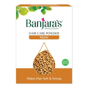 
                  
                    Load image into Gallery viewer, Banjara&amp;#39;s methi hair powder for soft and strong hair
                  
                
