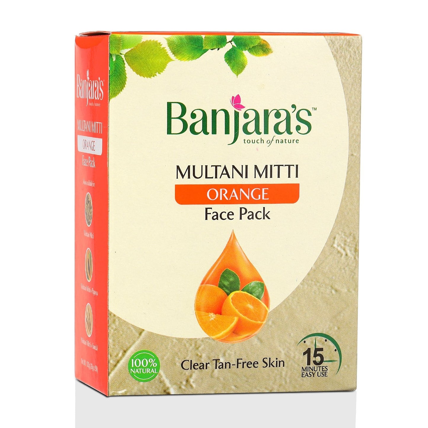 multani mitti facepack with orange extracts